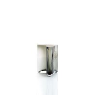 Petit vase en verre - Gris fumé