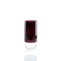 Moyen vase en verre - Cramoisi