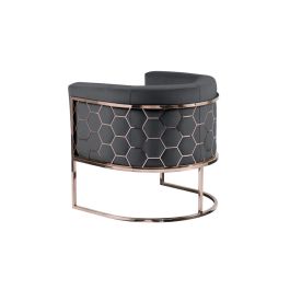 Rose gold online tub chair