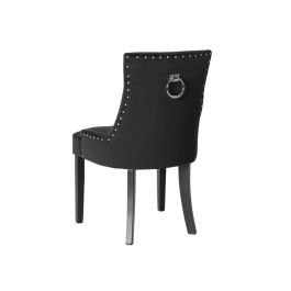 Black studded clearance dining chairs