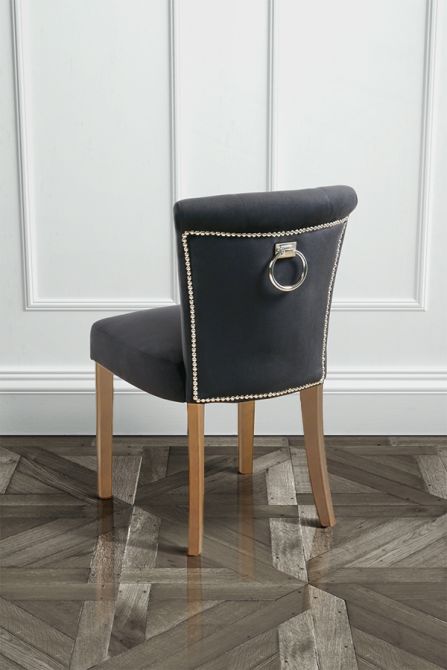 Positano Eetkamerstoel met Rug Ring Zwart - Natuurhouten Poten-view2