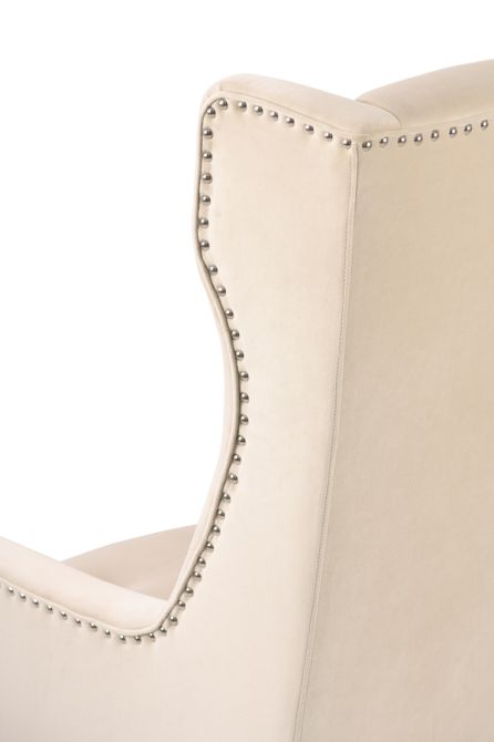 Grayson Fauteuil, finition argent – Craie-view7