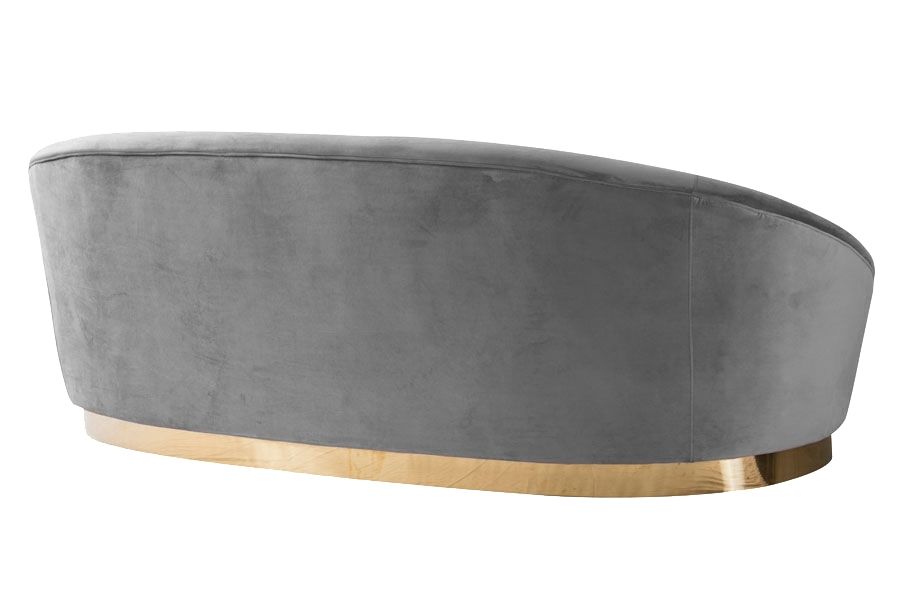 Selini 3-Sitzer Sofa - Messing - Basis - Taubengrau-view4