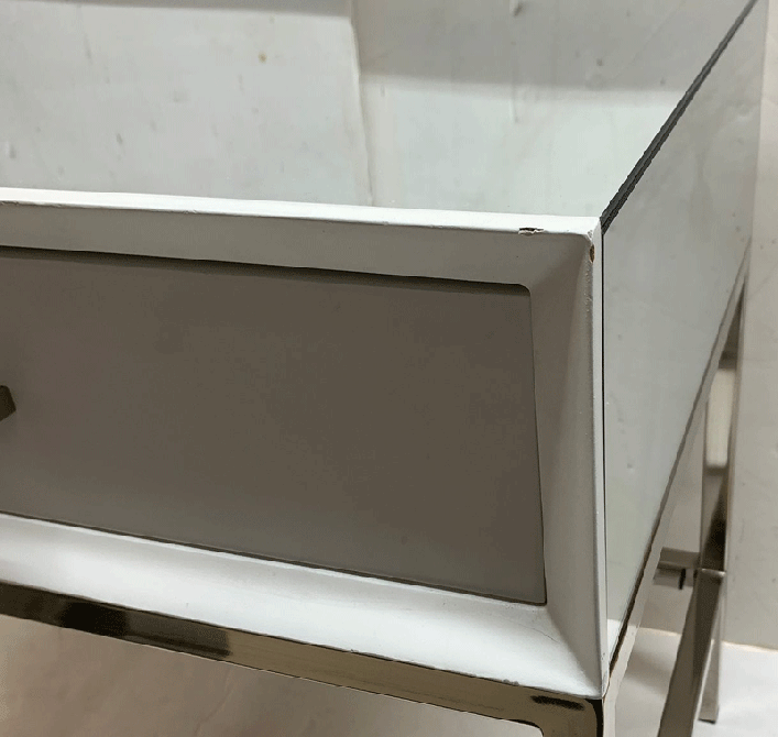 (ID:37359) Trio WHITE Bedside Table TR-21 -view7