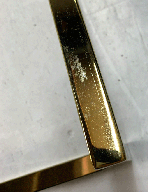 (ID:37434) Lorenzo (LO-31) -Black-Brass Bedside Table- -view4