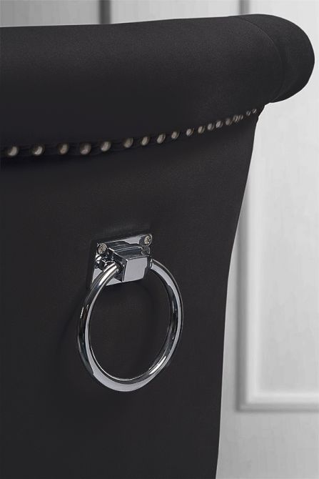 Chaise Positano Carver avec anneau de dossier - Noir - Image #0