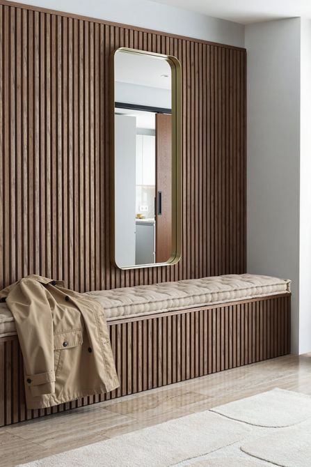 Alana Rectangular Dressing Mirror – Brass-view2