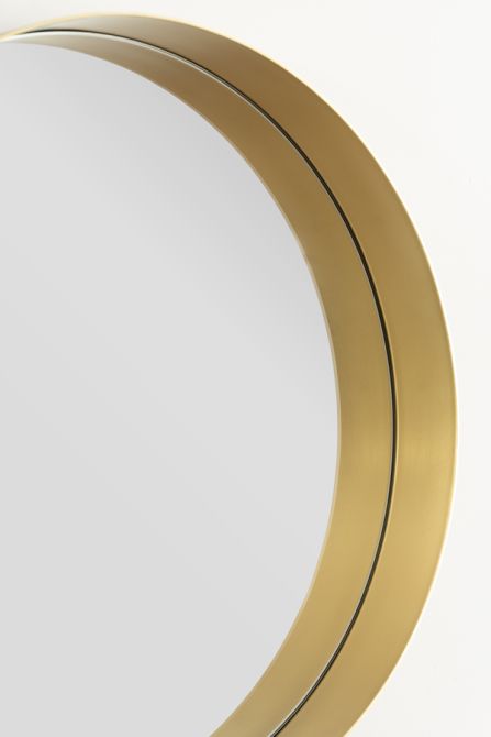 Alana Round Mirror – Brass-view3