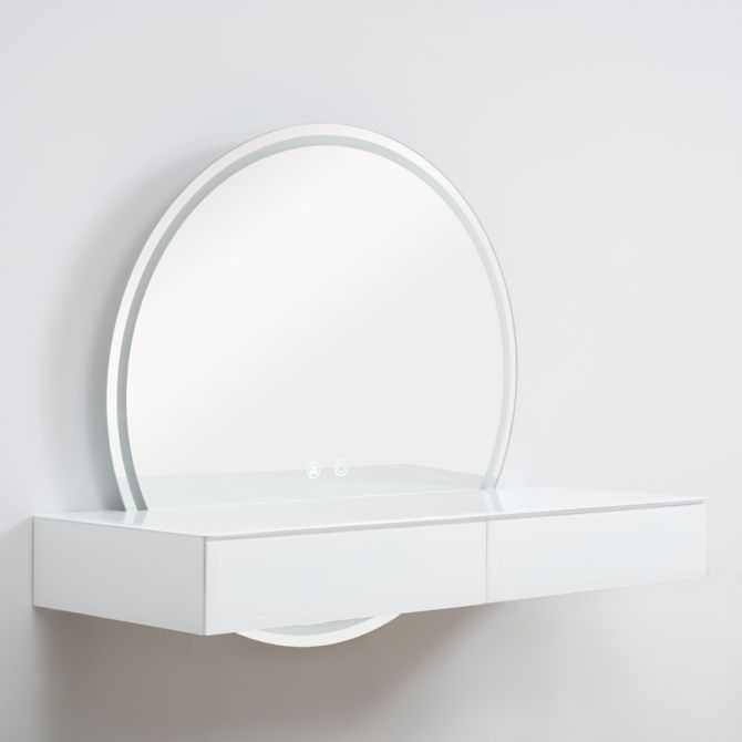 Alba Dressing Table With Illuminated Mirror -view3