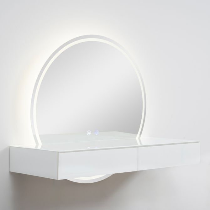 Alba Dressing Table With Illuminated Mirror -view2