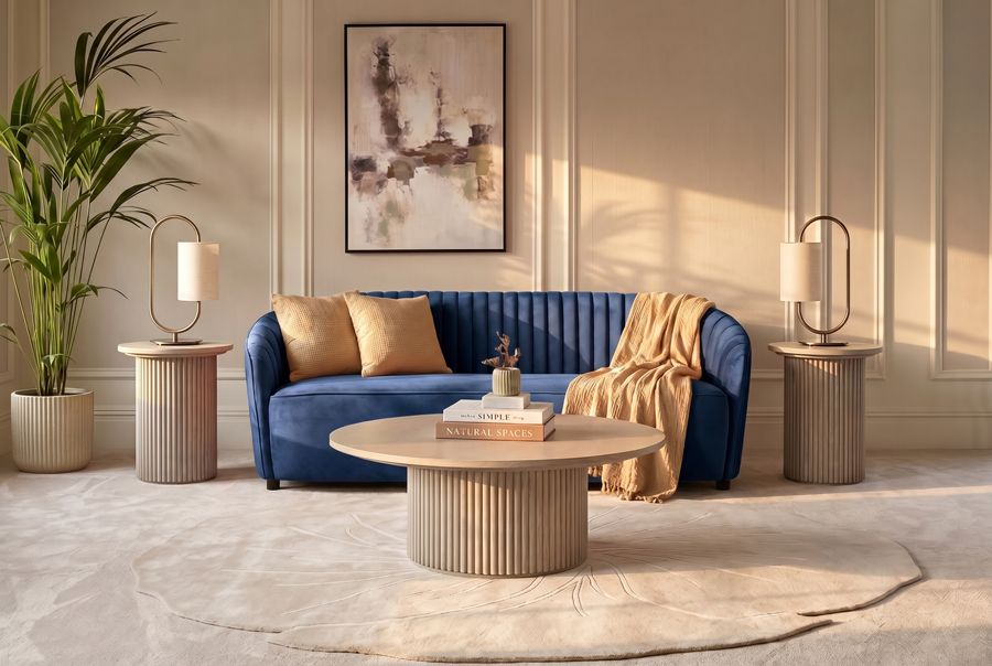 Alice Canapé 3 places - Bleu-view3