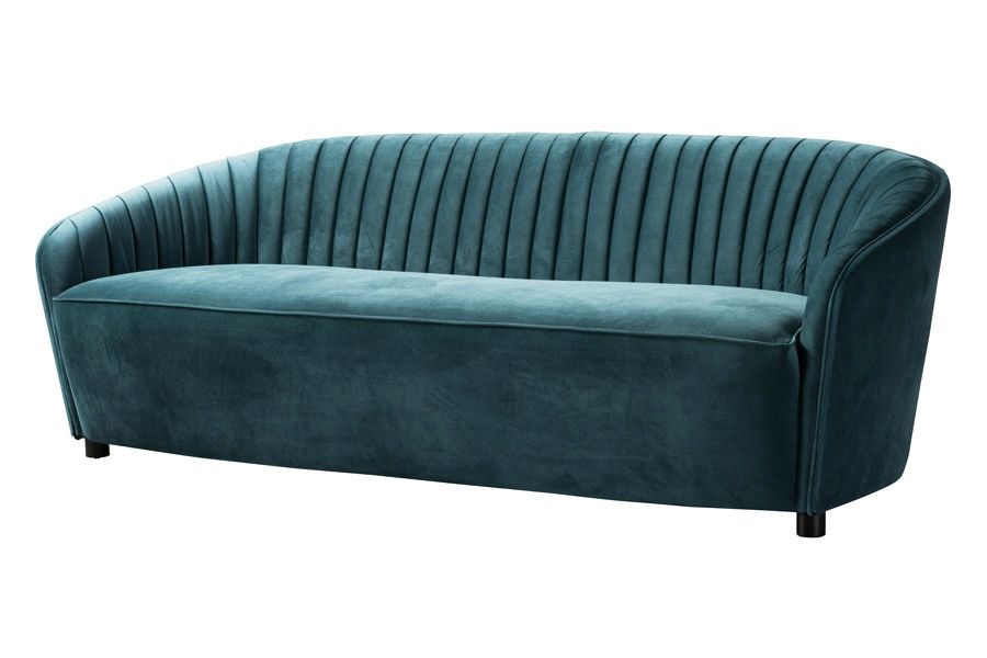 Alice 3-Sitzer Sofa - Pfauenblau - Bild #0