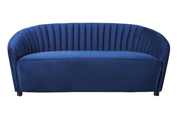 Alice Two Seat Sofa - Navy Blue  - Image #0