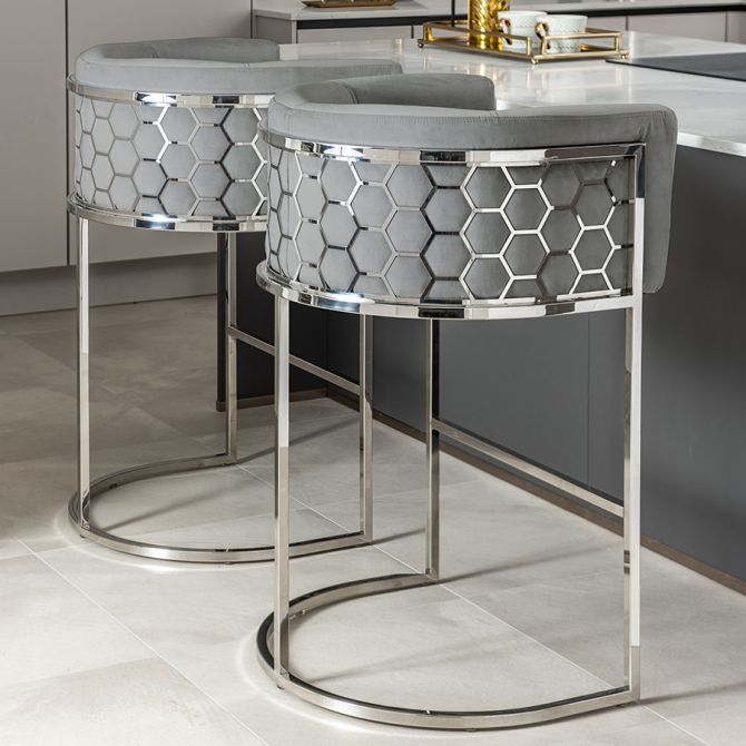 Alveare Counterstol Silver - Dove Grey-view2