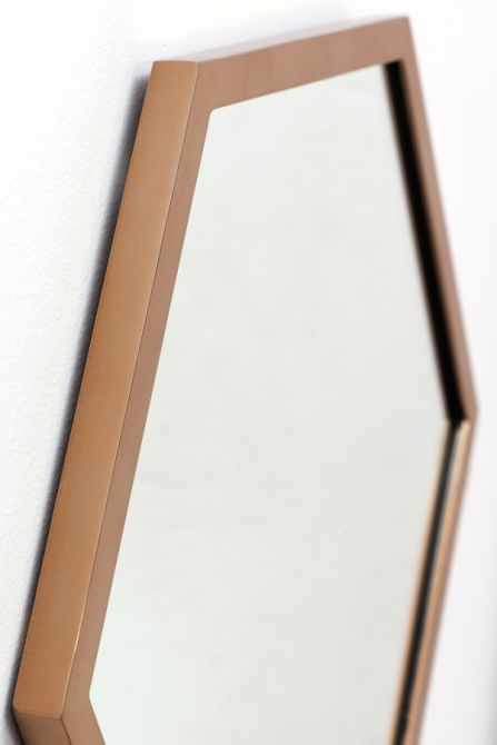 Alveare Specchio da parete in Ottone - Immagine #0