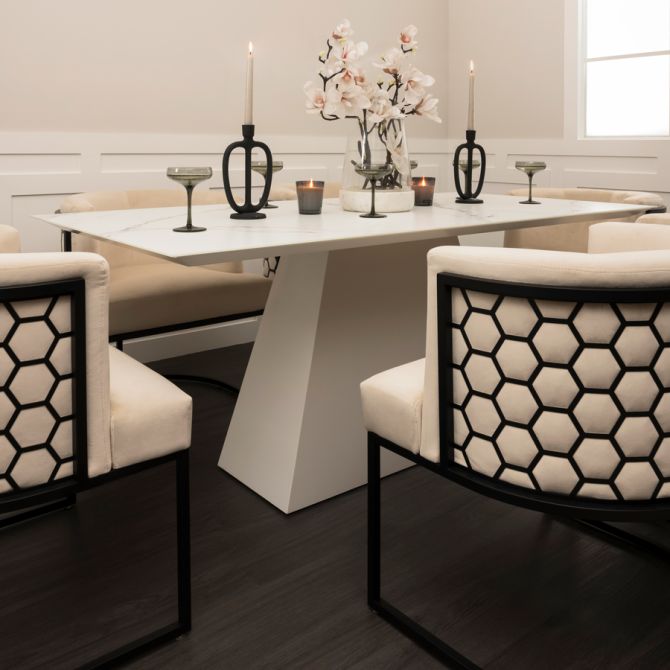 Alveare Silla de comedor Tiza - Negro -view4
