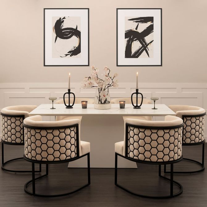Alveare Silla de comedor Tiza - Negro -view6