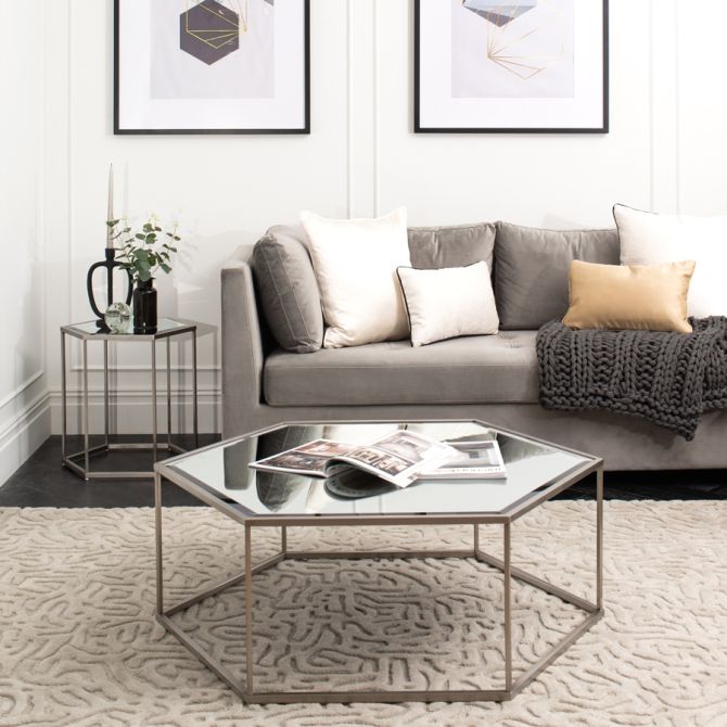 Alveare Table basse en argent-view2