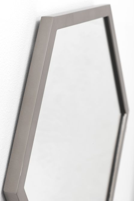 Alveare Wandspiegel Geborsteld Chroom-view4