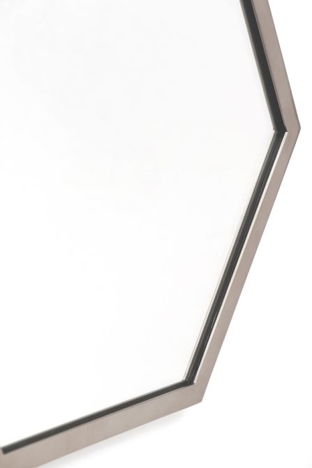 Alveare Brushed Chrome Wall Mirror - Image #0