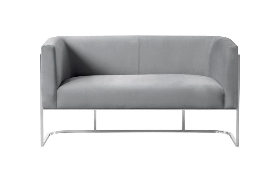 Alveare 2-Sitzer Sofa -Silber- Taubengrau-view3