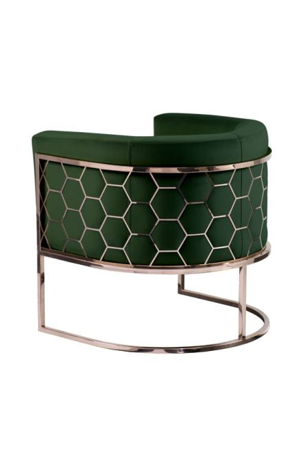Alveare tub chair Copper -Bottle green - Image #0