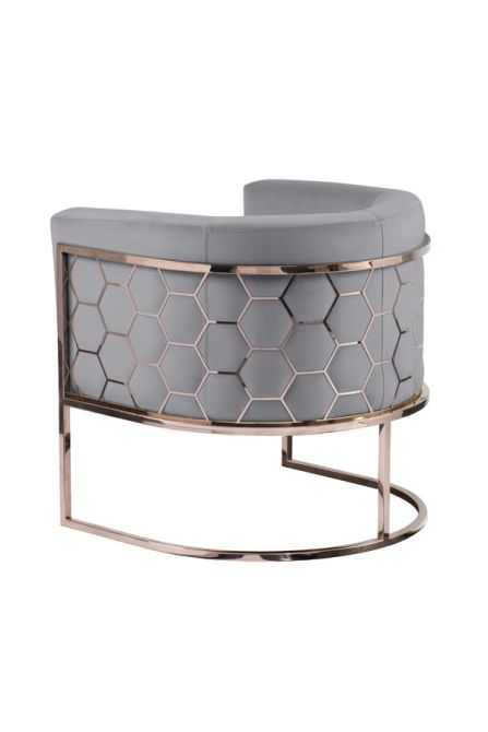 Black and gold tub chair Clearance