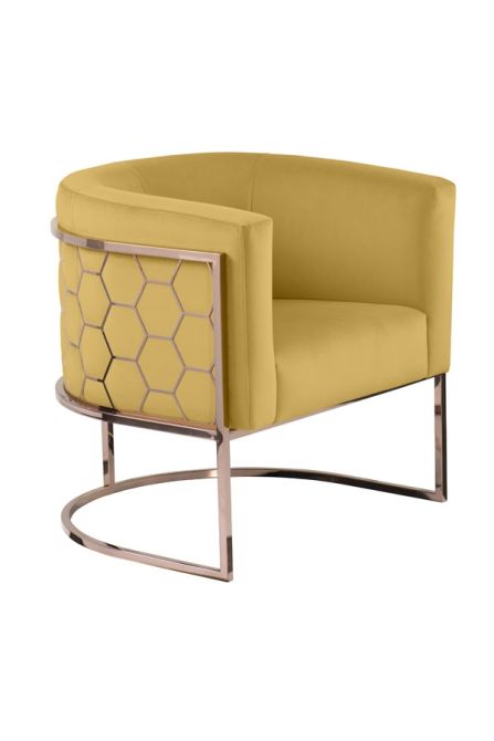 Alveare tub chair Copper - Ochre - Image #0