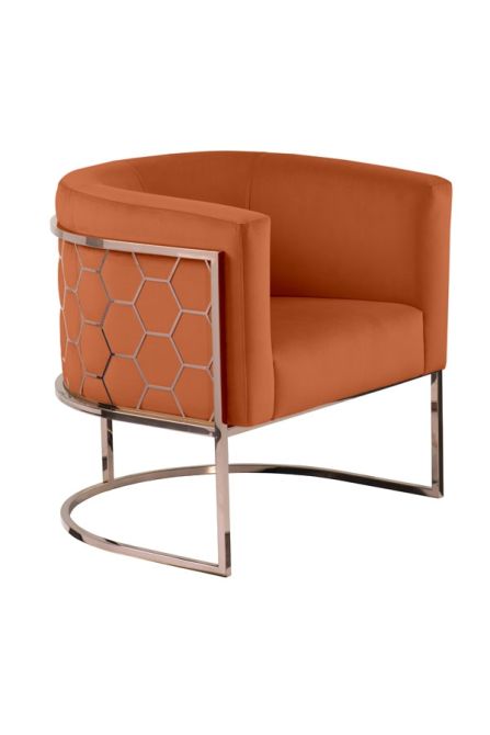 Alveare tub chair Copper - Orange - Image #0