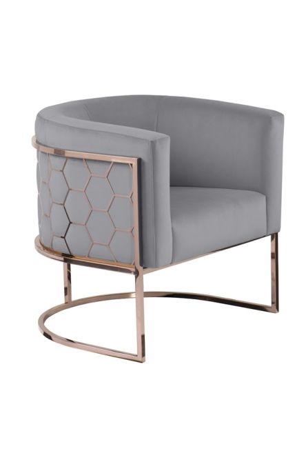Alveare tub chair Copper -Silver - Image #0