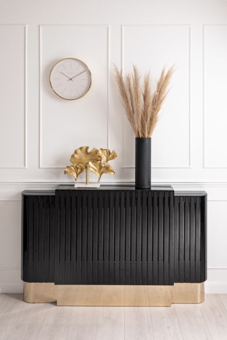 Anastasia Copritermosifone in Vetro nero - Ottone - Regolabile-view2