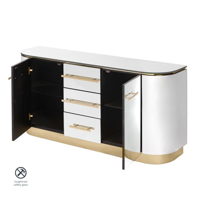 Anastasia Sideboard with Brass Details - Image #0