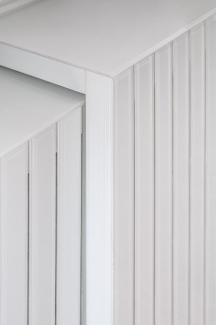 Anastasia Verstelbare Radiator Ombouw van Wit Glas - Zilver-view5