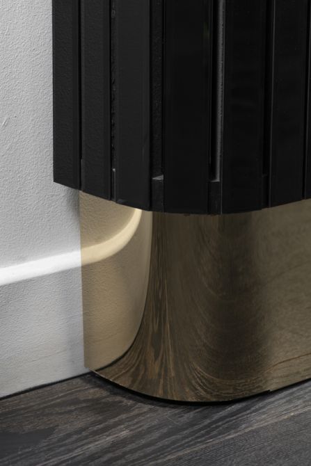 Anastasia Copritermosifone in Vetro nero - Ottone - Standard-view3