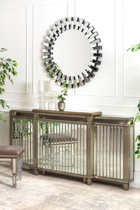 Cache-radiateur ajustable en miroir Antoinette