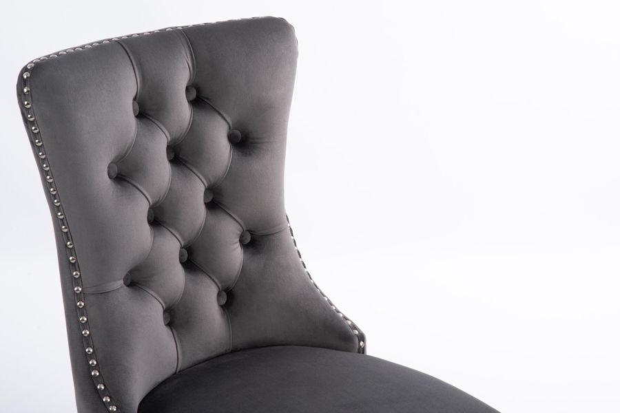 Antoinette Esszimmerstuhl - Smoke - Beine Zinneffekt-view7