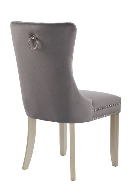 Antoinette Esszimmerstuhl - Smoke - Beine Zinneffekt-view5