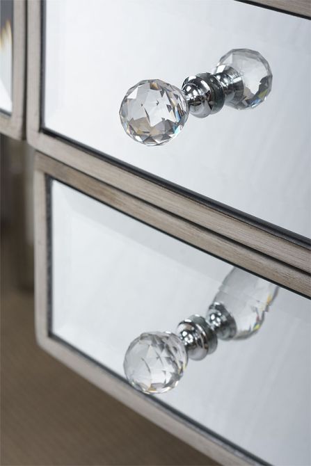 Antoinette Mueble TV de espejo de vidrio templado-view3