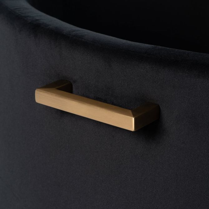 Aria Tavolino da caffè e Ottomana salvaspazio - Nera e Ottone - Set-view7