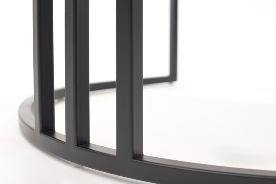 Aria Esszimmerstuhl – Kreideweiß – Schwarze Basis-view4