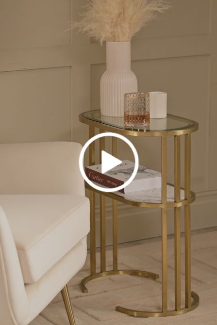 Aria Table d'appoint en laiton-view2