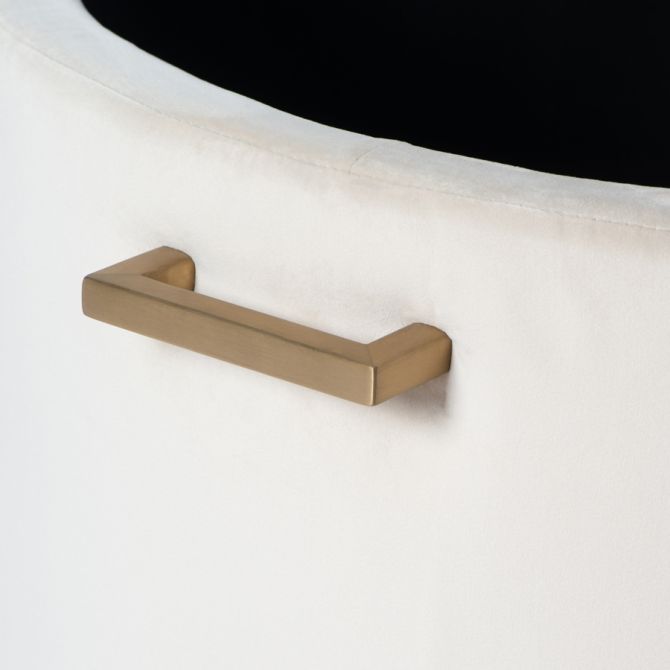 Aria Storage Ottoman – Chalk – Brass/Silver-view3