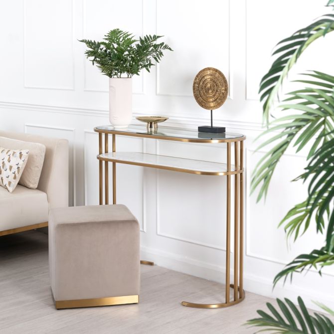 Aria Console Table Brass - Image #0