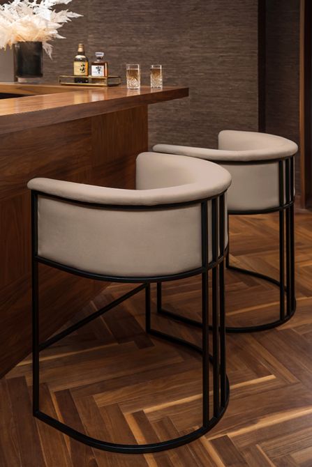 Aria Counter Kruk Taupe - Zwart Frame-view2