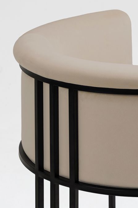 Aria Counter Kruk Taupe - Zwart Frame-view4