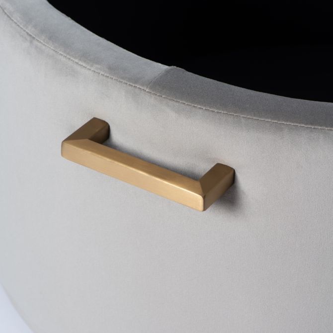 Aria Ottomana salvaspazio - Grigio tortora - Ottone e Argento  -view4