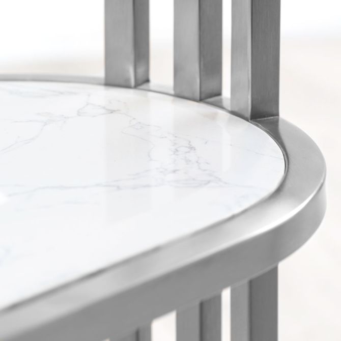Aria Side Table Silver-view4