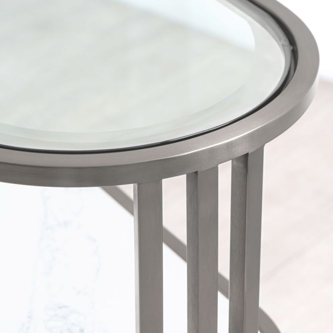 Aria Side Table Silver-view3
