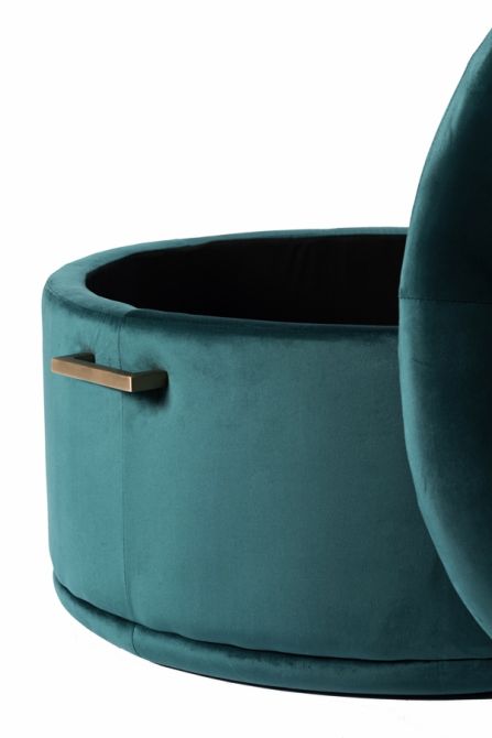 Aria Ottomana salvaspazio - Pavone - Ottone e Argento -view4