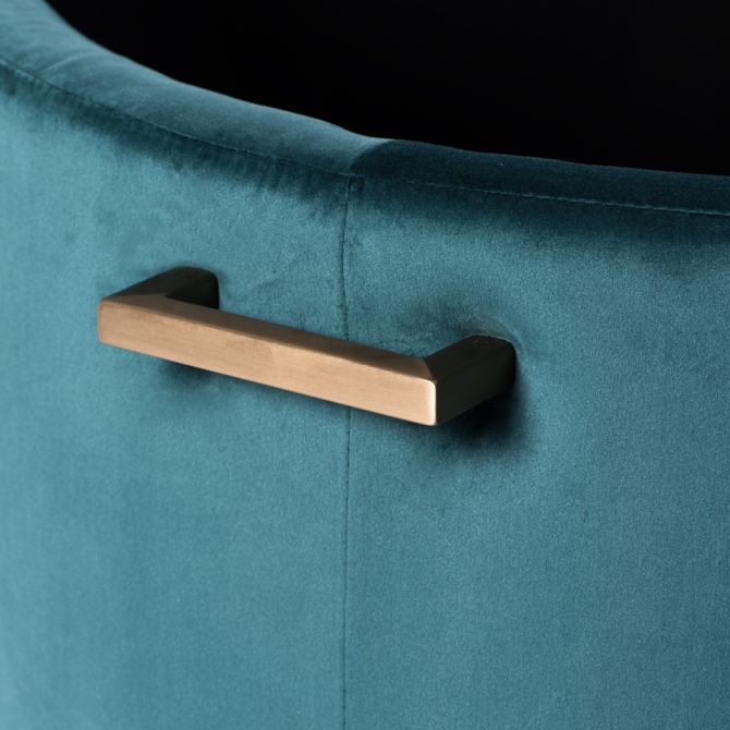 Aria Soffbord - Mässing och Förvaring Ottoman Peacock - Set-view3